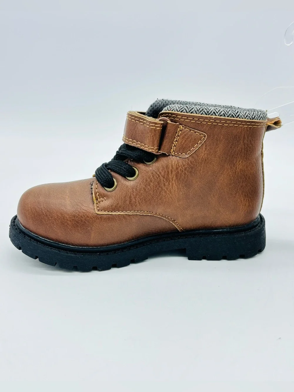 Carters Baxter2 CR Toddler Work Hiking Boots 8 Brown Rugged Utility Hook Loop
